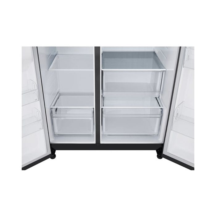 LG GC - B257KQJW Side By Side Fridge Smart Inverter Compressor, Smart Diagnosis 654L Matt Black | TBM Online