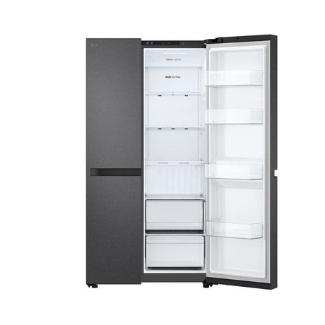 LG GC - B257KQJW Side By Side Fridge Smart Inverter Compressor, Smart Diagnosis 654L Matt Black | TBM Online