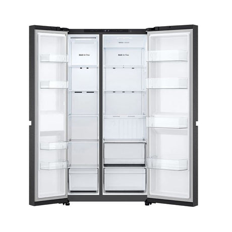 LG GC - B257KQJW Side By Side Fridge Smart Inverter Compressor, Smart Diagnosis 654L Matt Black | TBM Online