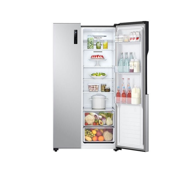 LG GC - B507PQAM Side By Side Fridge 508L Inverter Linear Cooling Silver | TBM Online