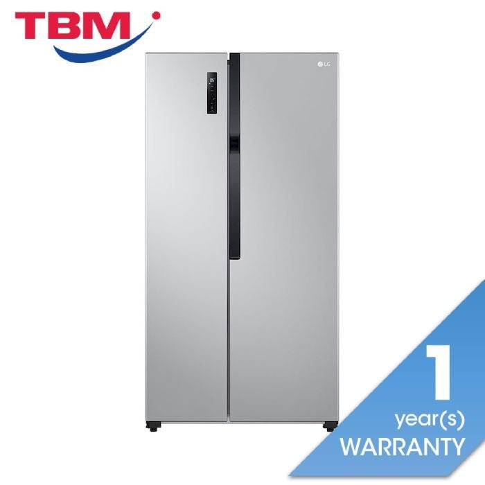 LG GC - B507PQAM Side By Side Fridge 508L Inverter Linear Cooling Silver | TBM Online