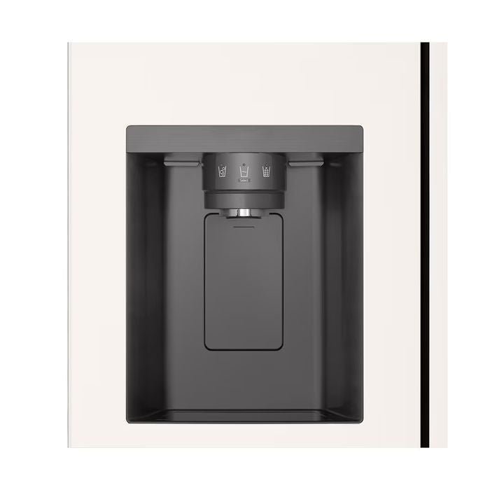 LG GC - L257KQKW Side By Side Fridge 635L Smart Inverter Linear Cooling Beige Metal | TBM Online