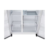 LG GC - L257KQKW Side By Side Fridge 635L Smart Inverter Linear Cooling Beige Metal | TBM Online