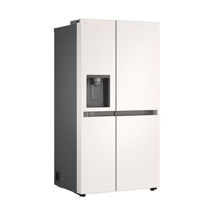 LG GC - L257KQKW Side By Side Fridge 635L Smart Inverter Linear Cooling Beige Metal | TBM Online