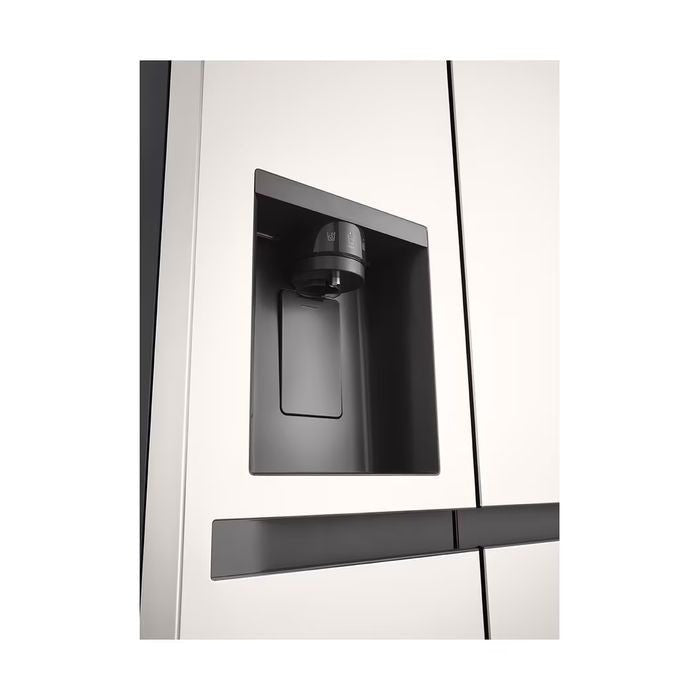 LG GC - L257KQKW Side By Side Fridge 635L Smart Inverter Linear Cooling Beige Metal | TBM Online