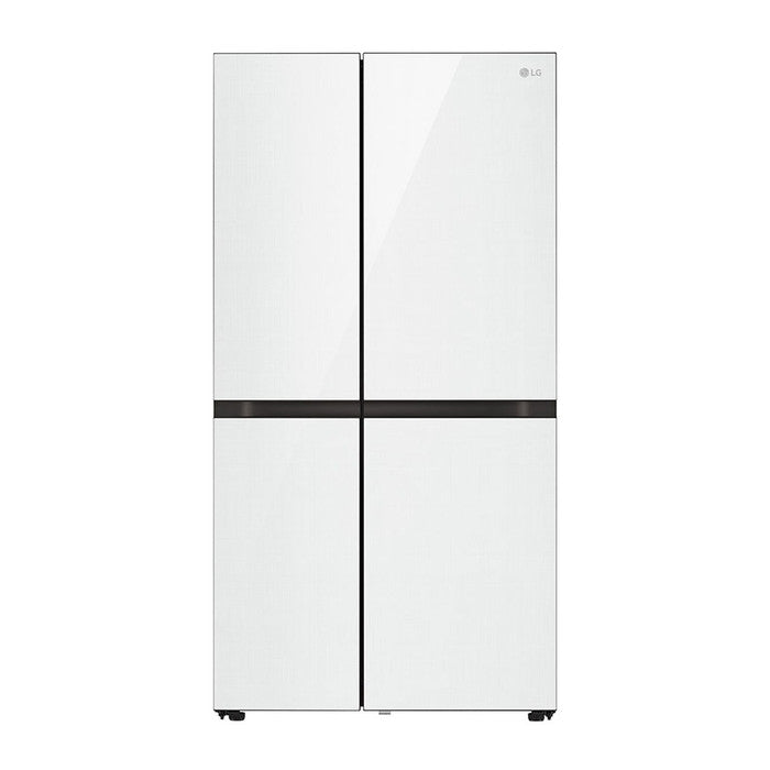 LG GC - M257CGFL Side By Side Fridge Smart Inverter Wifi N635L White Glass | TBM Online