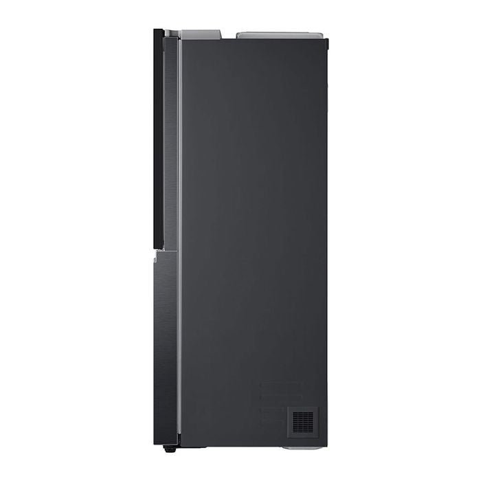 LG GC - V257CQFW Side By Side Fridge 655L Inverter Linear Hygiene Fresh Matte Black | TBM Online