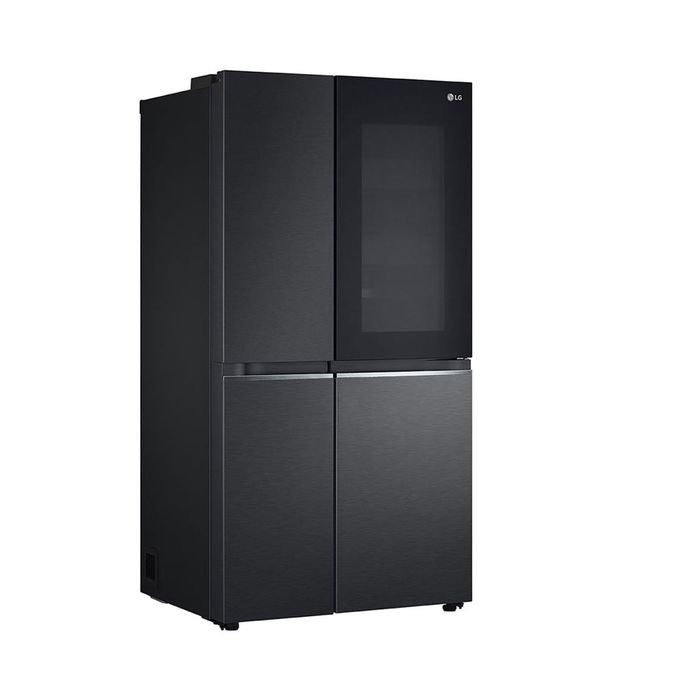 LG GC - V257CQFW Side By Side Fridge 655L Inverter Linear Hygiene Fresh Matte Black | TBM Online