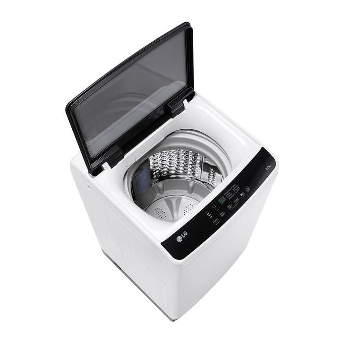 LG T2108NT1W1 Top Load Washer 8.0kg Non - Inverter Tempered Glass Lid | TBM Online