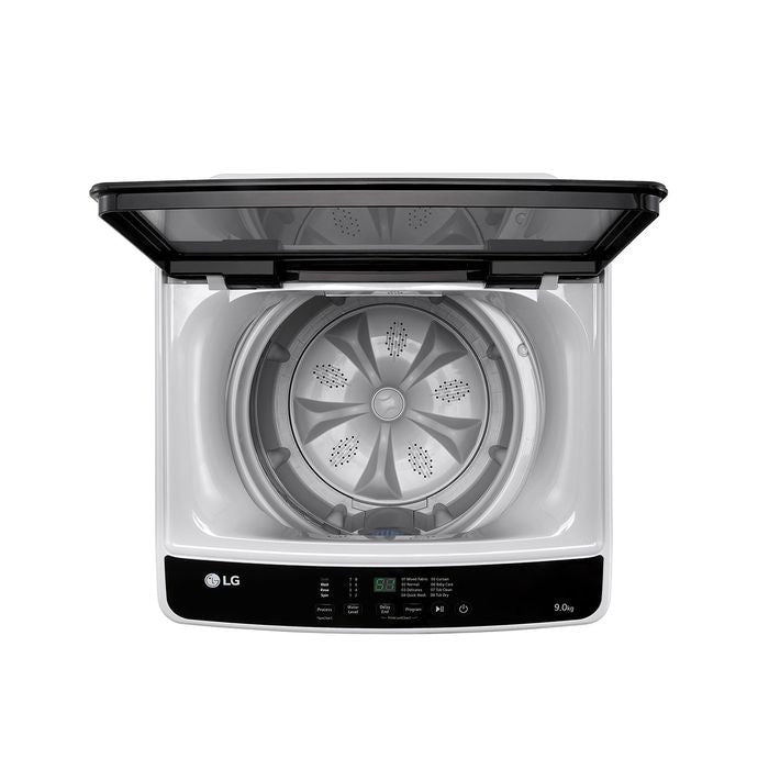LG T2109NT1G1 Top Load Washer 9.0kg Non - Inverter Tempered Glass Lid | TBM Online