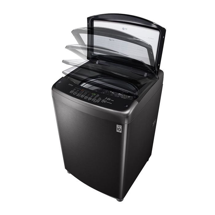 LG T2516VSAJ Top Load Washer With Smart Inverter Platinum Black 16.5kg | TBM Online