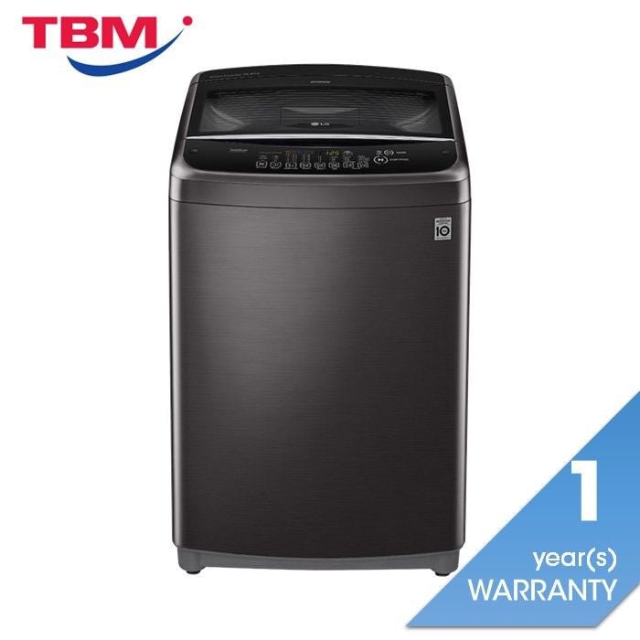 LG T2516VSAJ Top Load Washer With Smart Inverter Platinum Black 16.5kg | TBM Online