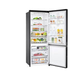LG GC - B569NQCM 2 Doors Fridge 455L Trimless Tempered Glass Shelf Matte Black | TBM Online