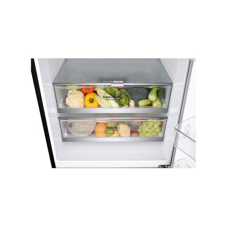 LG GC - B569NQCM 2 Doors Fridge 455L Trimless Tempered Glass Shelf Matte Black | TBM Online