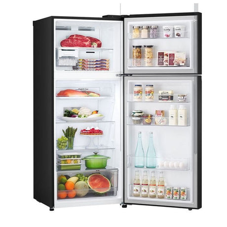 LG GN - B372PQBK 2 Doors Fridge Top Freezer 375L | TBM Online
