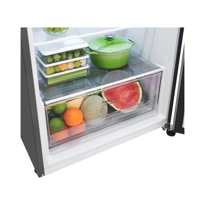 LG GN - B392PFFK 2 Doors Fridge 423L Smart Inverter ThinQ Essence Matte Black | TBM Online