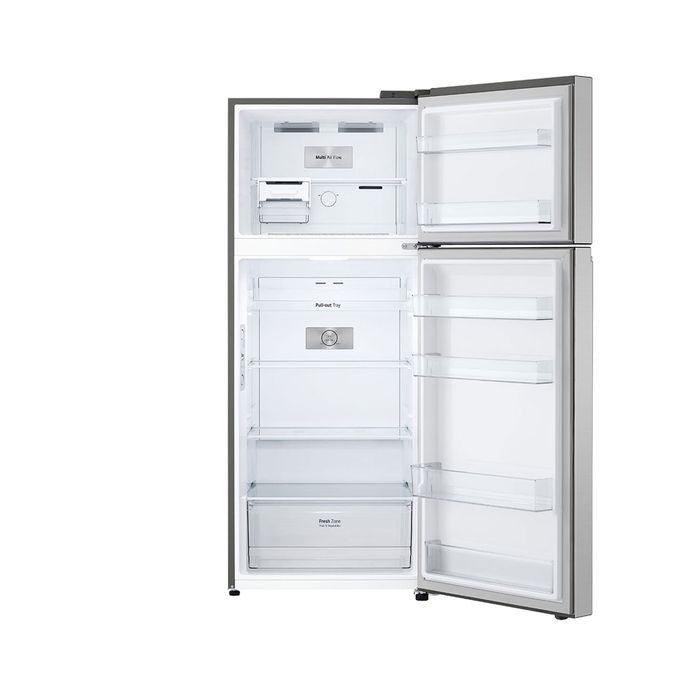 LG GN - B392PLGK 2 Doors Fridge Inverter Door Cooling Multi Air Flow N395L Platinum Silver | TBM Online