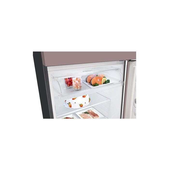 LG GN-B452PPFK 2 Doors Fridge 461L Smart Inverter Linear Cooling Clay Pink | TBM Online