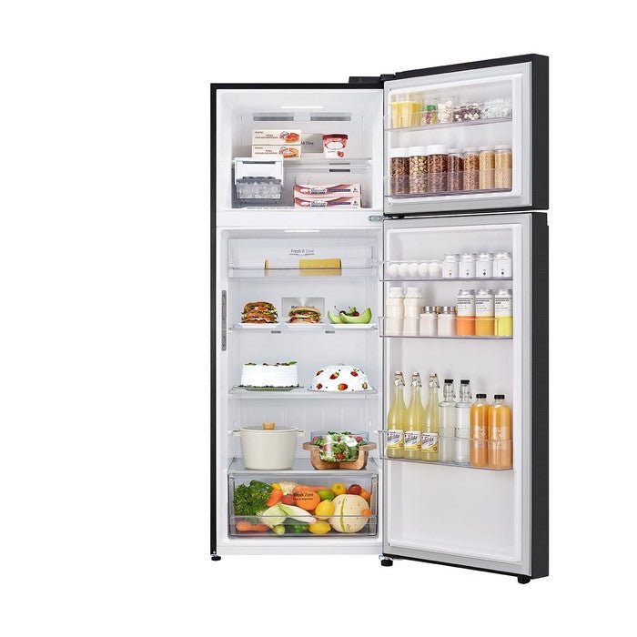 LG GN-B452PQBK 2 Doors Fridge 461L Smart Inverter Linear Cooling Matte Black | TBM Online