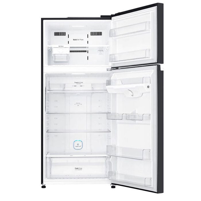 LG GN - C702HFCM 2 Doors Fridge Top Freezer 506L Platinum Silver | TBM Online