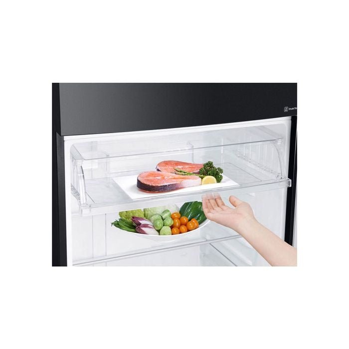 LG GN - C702SGGM 2 Doors Fridge 506L Inverter Linear Black Glass | TBM Online