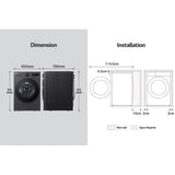 LG F2520RNTKA Washer Dryer 20kg/10kg Turbowash ThinQ | TBM Online