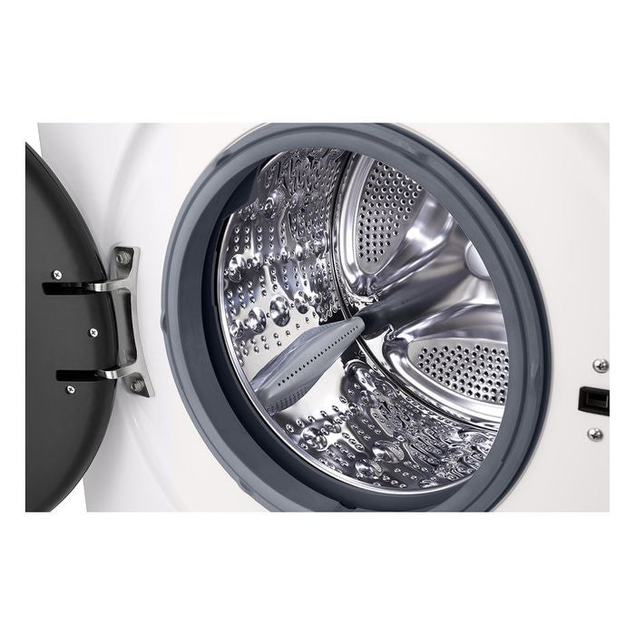 LG FB1208R5W Front Load Washer 8kg Dryer 5kg Tempered Glass Door Inverter White | TBM Online