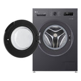 LG FB1209R5M Front Load Washer 9kg Dryer 5kg Tempered Glass Door Inverter Matte Black | TBM Online