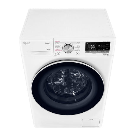 LG FV1209D4W Front Load Washer 9.0 kg Dryer With AI Direct Drive & Steam 5.0 kg | TBM Online