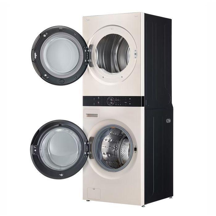 LG WT1410NHEE 14.0kg Objet Washtower Washer 10.0kg Dryer Beige | TBM Online