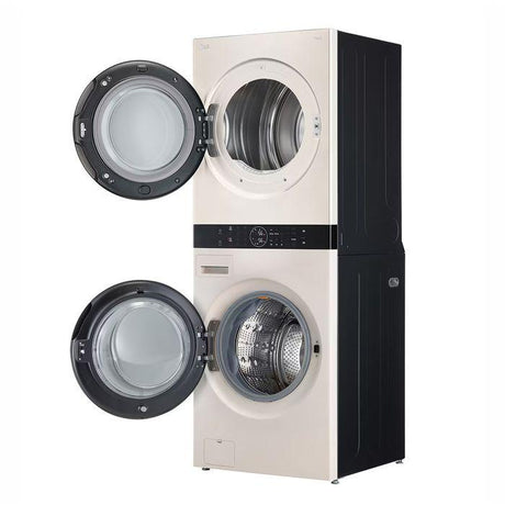 LG WT1410NHEE 14.0kg Objet Washtower Washer 10.0kg Dryer Beige | TBM Online