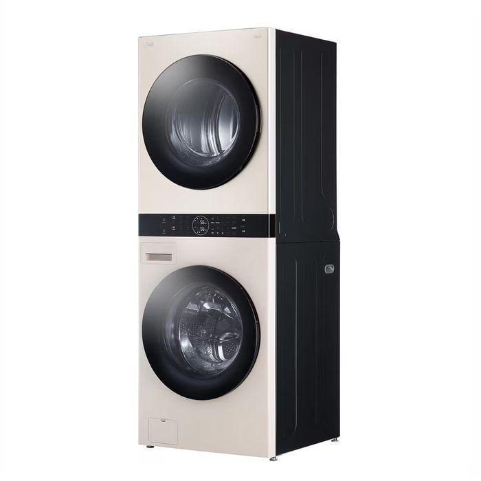 LG WT1410NHEE 14.0kg Objet Washtower Washer 10.0kg Dryer Beige | TBM Online