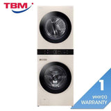 LG WT1410NHEE 14.0kg Objet Washtower Washer 10.0kg Dryer Beige | TBM Online