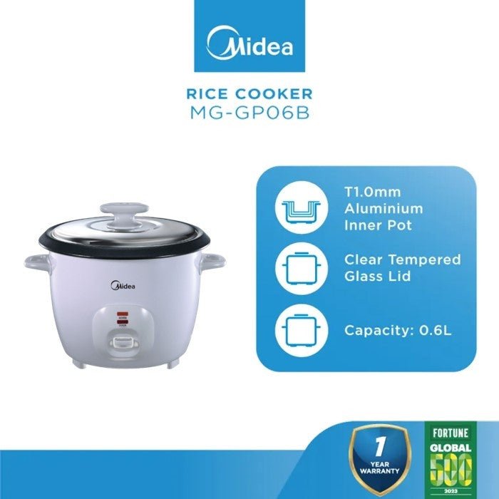 Midea MG-GP06B Conventional Rice Cooker 0.6L | TBM Online