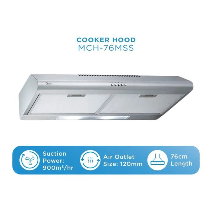 Midea MCH - 76MSS Slim Hood Suction 900M3/H | TBM Online