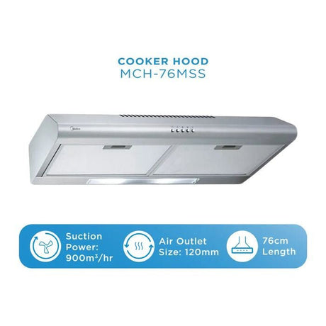 Midea MCH - 76MSS Slim Hood Suction 900M3/H | TBM Online