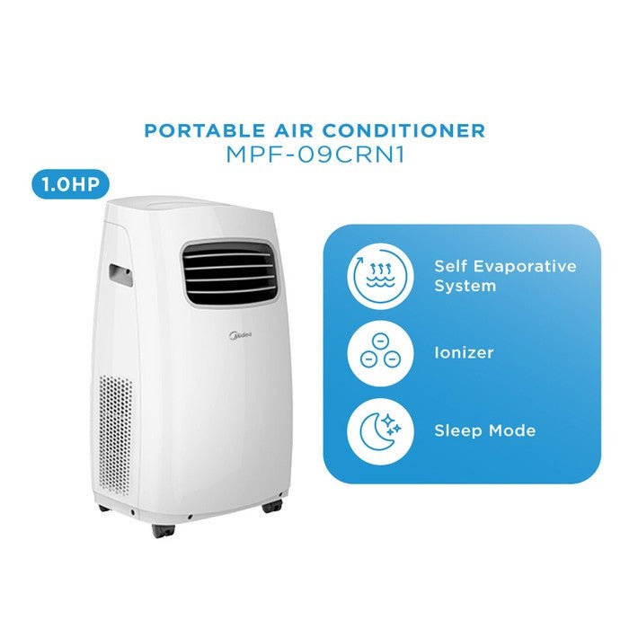 Midea MPF-09CRN1 Portable Air Cond 1.0HP | TBM Online