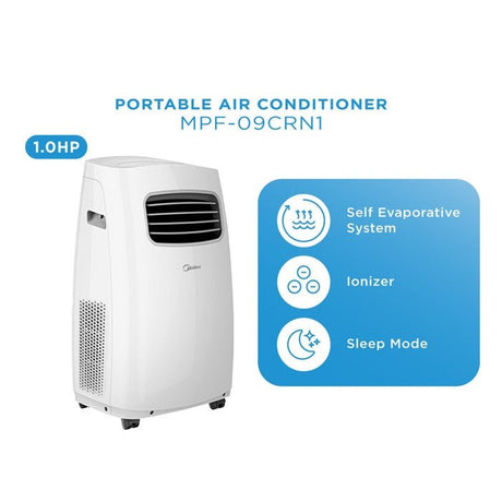 Midea MPF-09CRN1 Portable Air Cond 1.0HP | TBM Online