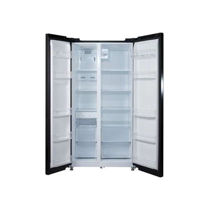 Midea MSS - 582WEGBI Side - By - Side Fridge 522L Inverter Black Glass Door | TBM Online