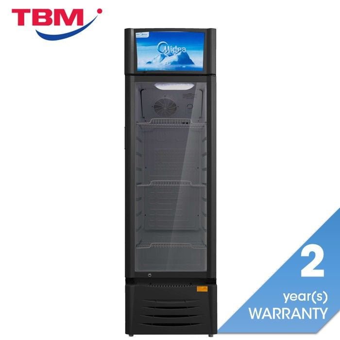 Midea MDRZ432FGG30 Showcase Chiller 310L Fan Cooling Hallow Tempered Glass | TBM Online