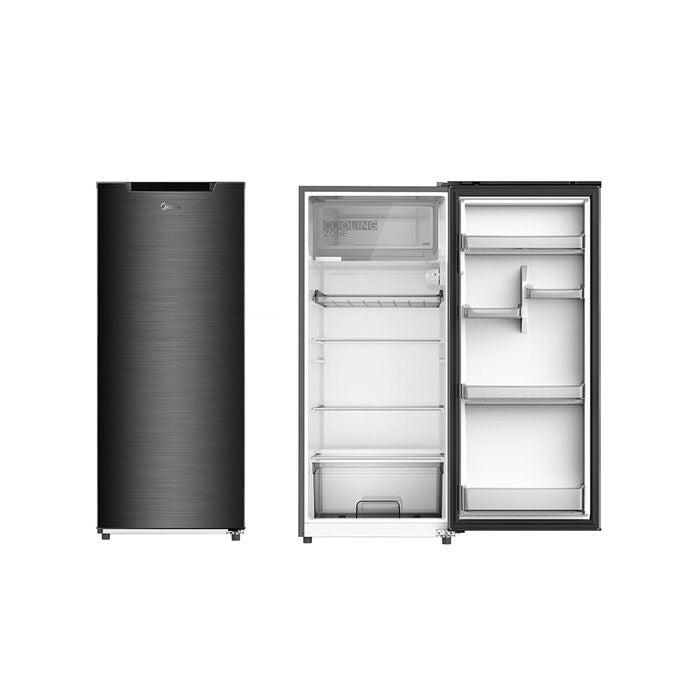Midea MDRD268FGD28 - MY 1 Door Fridge 196L Black | TBM Online