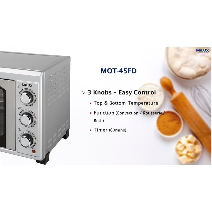 Milux MOT-45FD Electric Oven 45.0L | TBM Online
