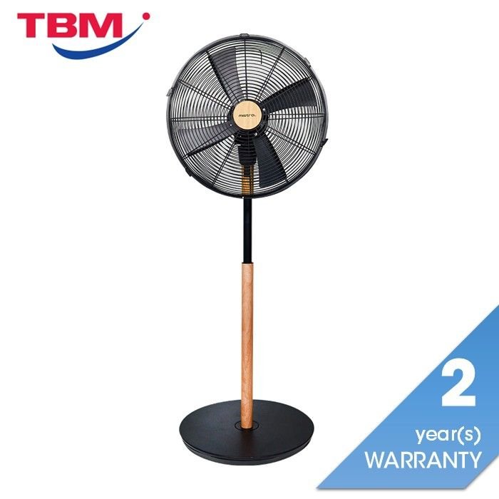 Mistral MSF1615M Stand Fan 16" Color Black & Wood | TBM Online