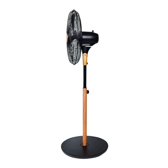 Mistral MSF1615M Stand Fan 16" Color Black & Wood | TBM Online