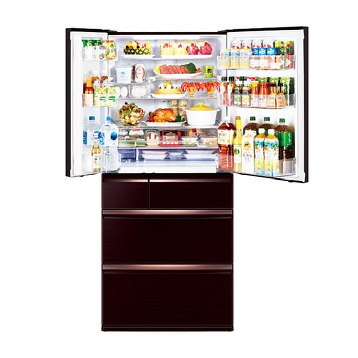 Mitsubishi MR - WX70G - BR 6 Doors Fridge 700L Neuro Inverter Brown | TBM Online