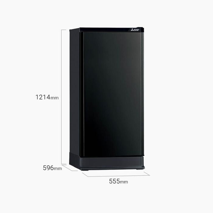 Mitsubishi MR18PA - OB Fridge Single Door G180L Anti Bacteria Cooling System Black | TBM Online