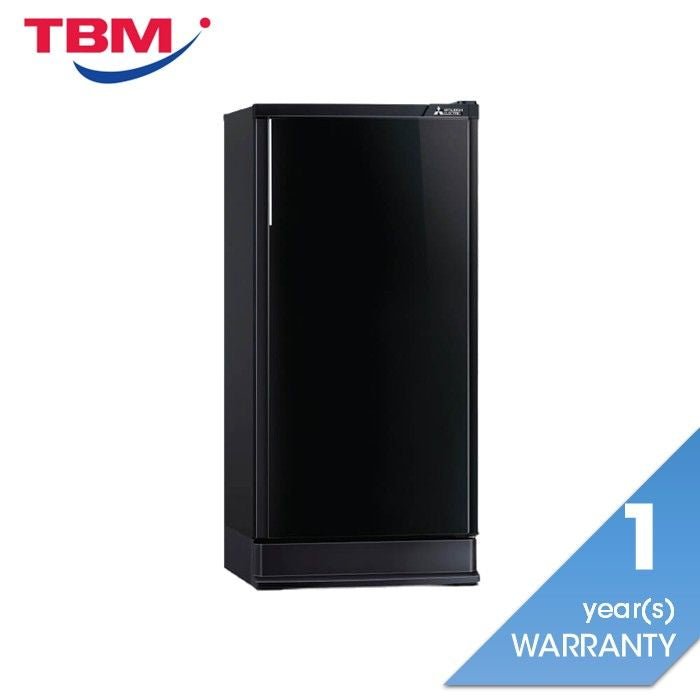 Mitsubishi MR18PA - OB Fridge Single Door G180L Anti Bacteria Cooling System Black | TBM Online