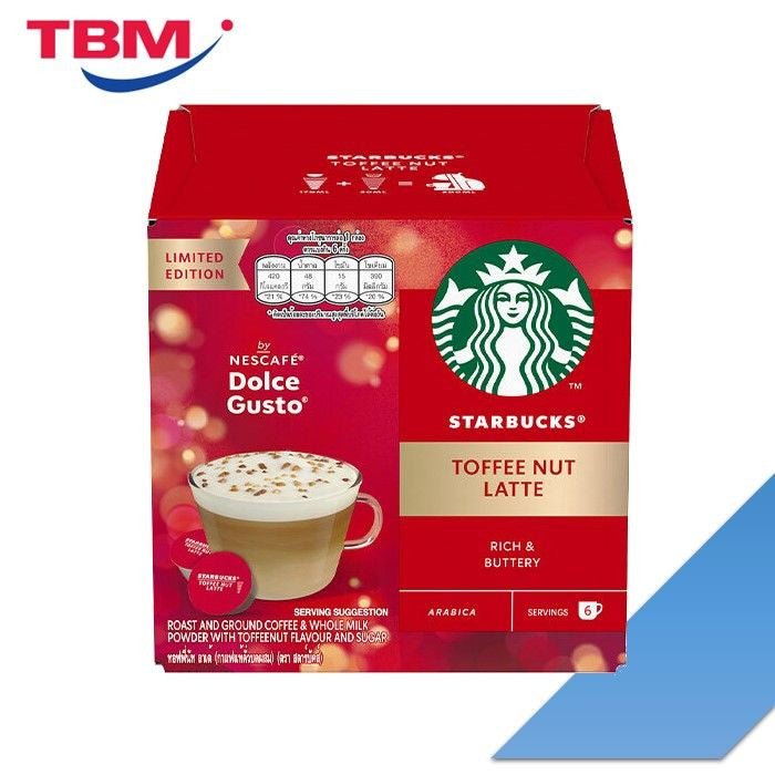 Nescafe Dolce Gusto 12549375 White Toffee Nut Latte Capsules | TBM Online