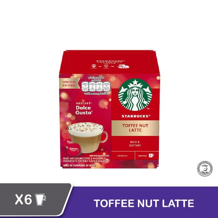 Nescafe Dolce Gusto 12549375 White Toffee Nut Latte Capsules | TBM Online