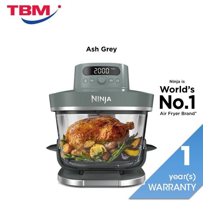 [NEW] Ninja AS101SMGY CRISPi Pro Glass Air Fryer PFAS FREE, Temperature Control - Ash Grey [Medium & XL Containers] | TBM Online